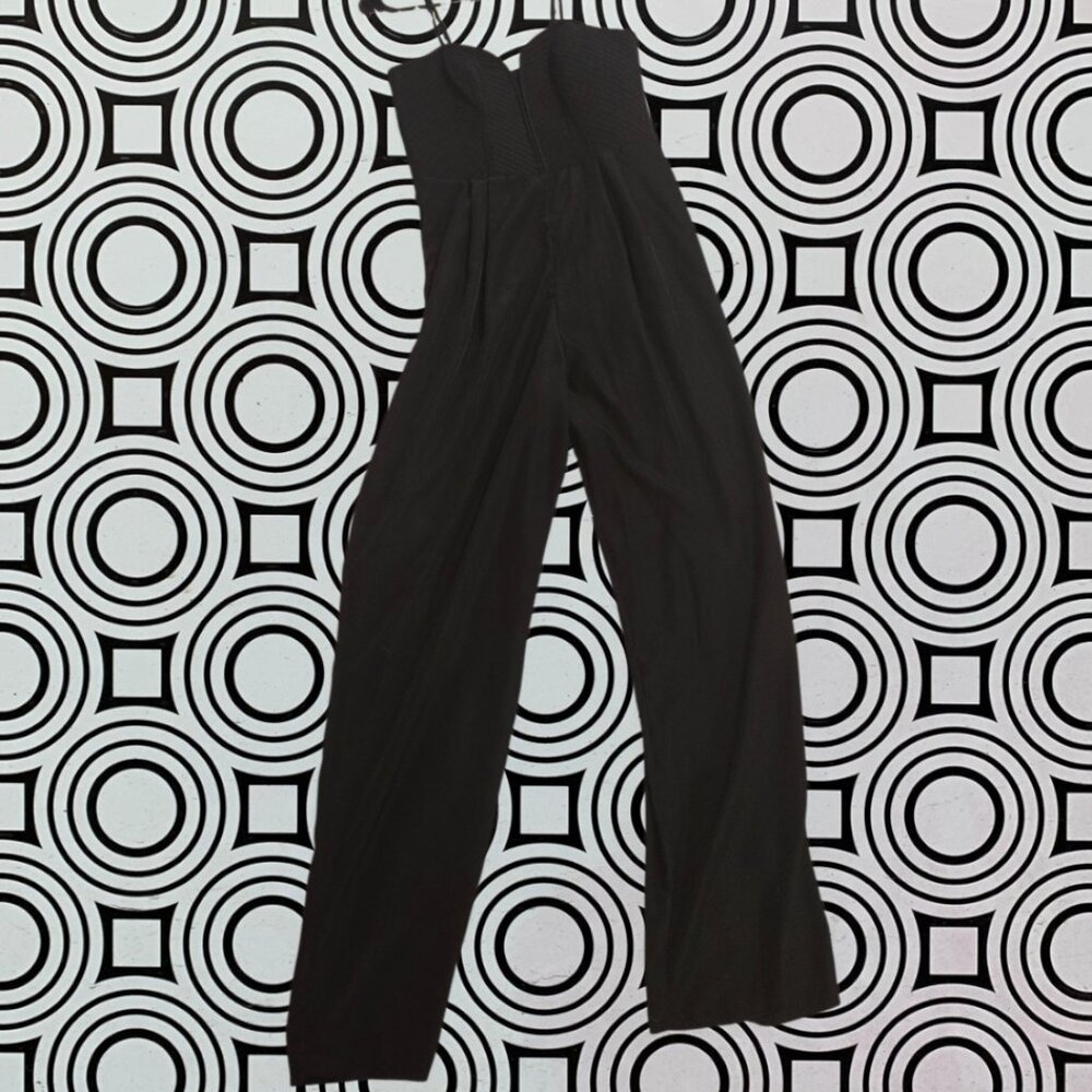 Xhilaration Black Jumpsuit | Large | Structured Top & Lightweight Wide Leg